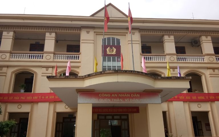Trụ sở đồn Công An Thuỷ Xuân Tiên, huyện Chương Mỹ